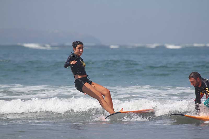 Katy Surfing In Bali
